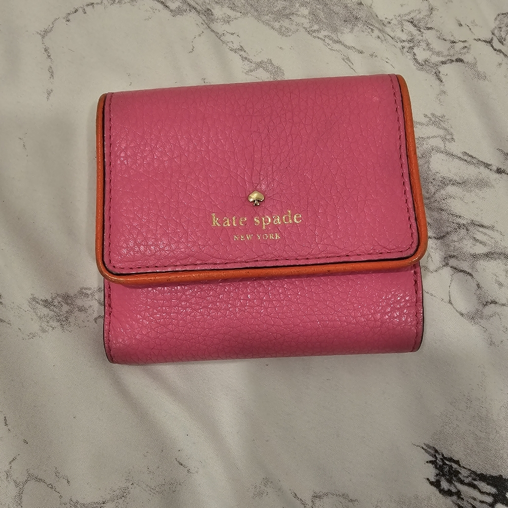 Kate Spade Wallet for Women in hot pink. Good condition.